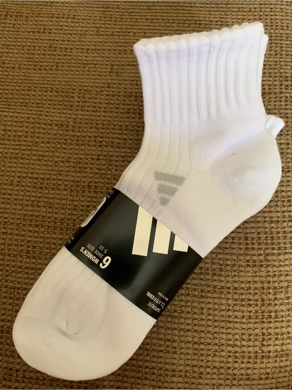 adidas White ClimaCool Socks - Womens 6 Pack